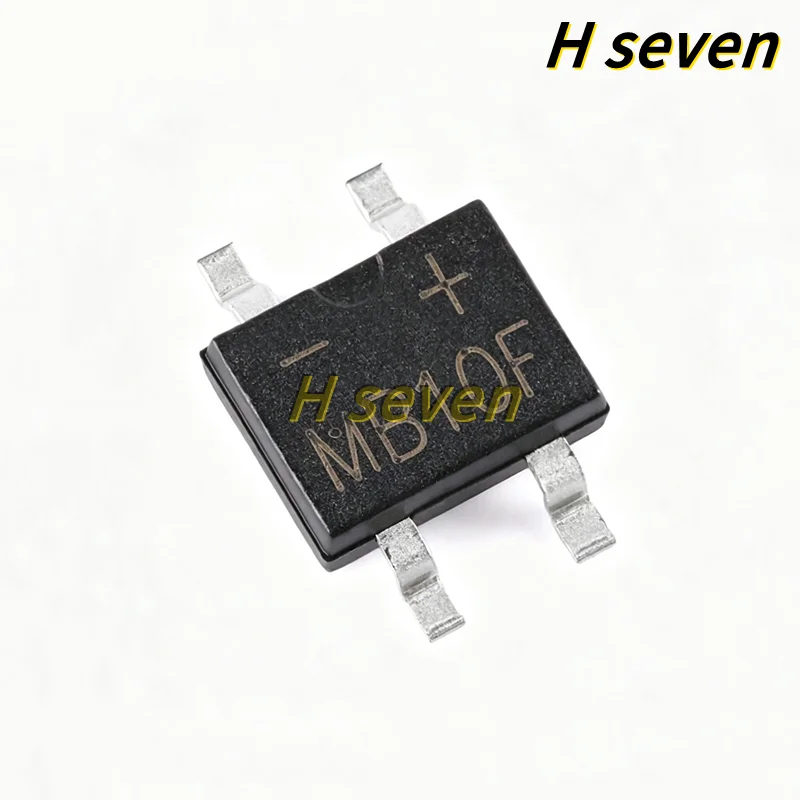 100pcs/lot MB10F MB10 SOP4 1A 1000V SMD Bridge Stack Rectifier IC