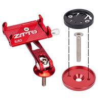ZTTO MTB Road Bike Computer Phone Holder Multifunction Stem Top Cap Mount Bicycle Stopwatch GPS Ultralight Mount