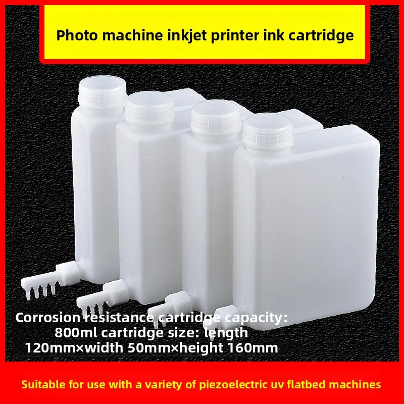1PCS Large Capacity Ink Pot Tank, CISS Ink Storage Replacement Parts for UV Flatbed Advertising Photo Printer
