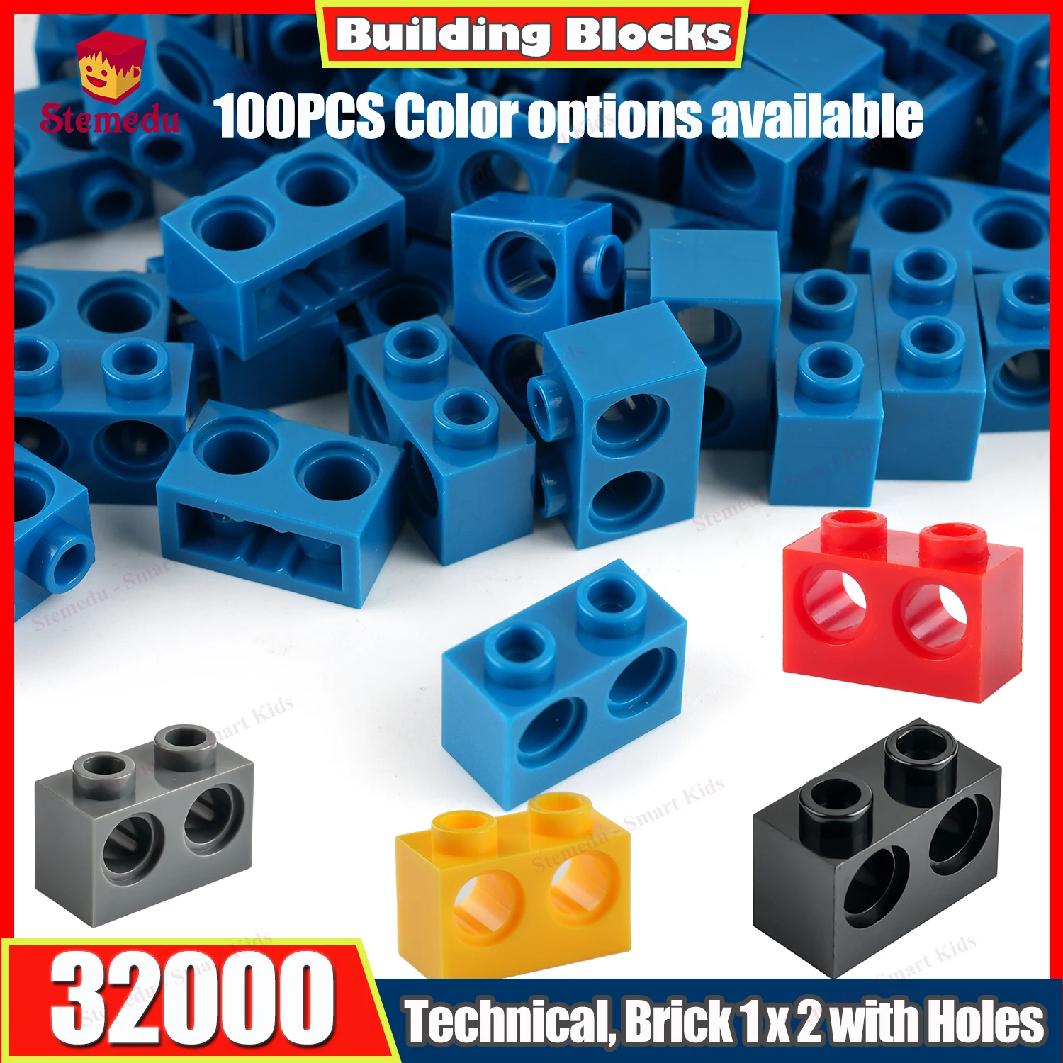 

100 шт., высокотехнологичные сборные частицы 32000 1x2 L, кирпичи, строительные блоки, сменные детали, игрушки, подарки для детей