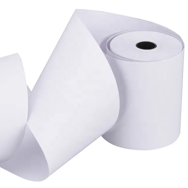 Long Image Life Cash Register Paper Thermal Paper Rolls Receipt Till Roll 100% Wood Pulp Cardboard Core Single from China