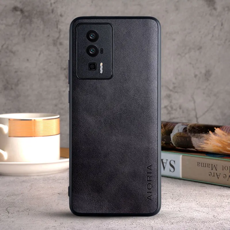 Case for Poco F5 Pro F5 Redmi K60 Pro Coque Luxury Vintage leather skin TPU cover PC capa funda for xiaomi poco f5 pro case