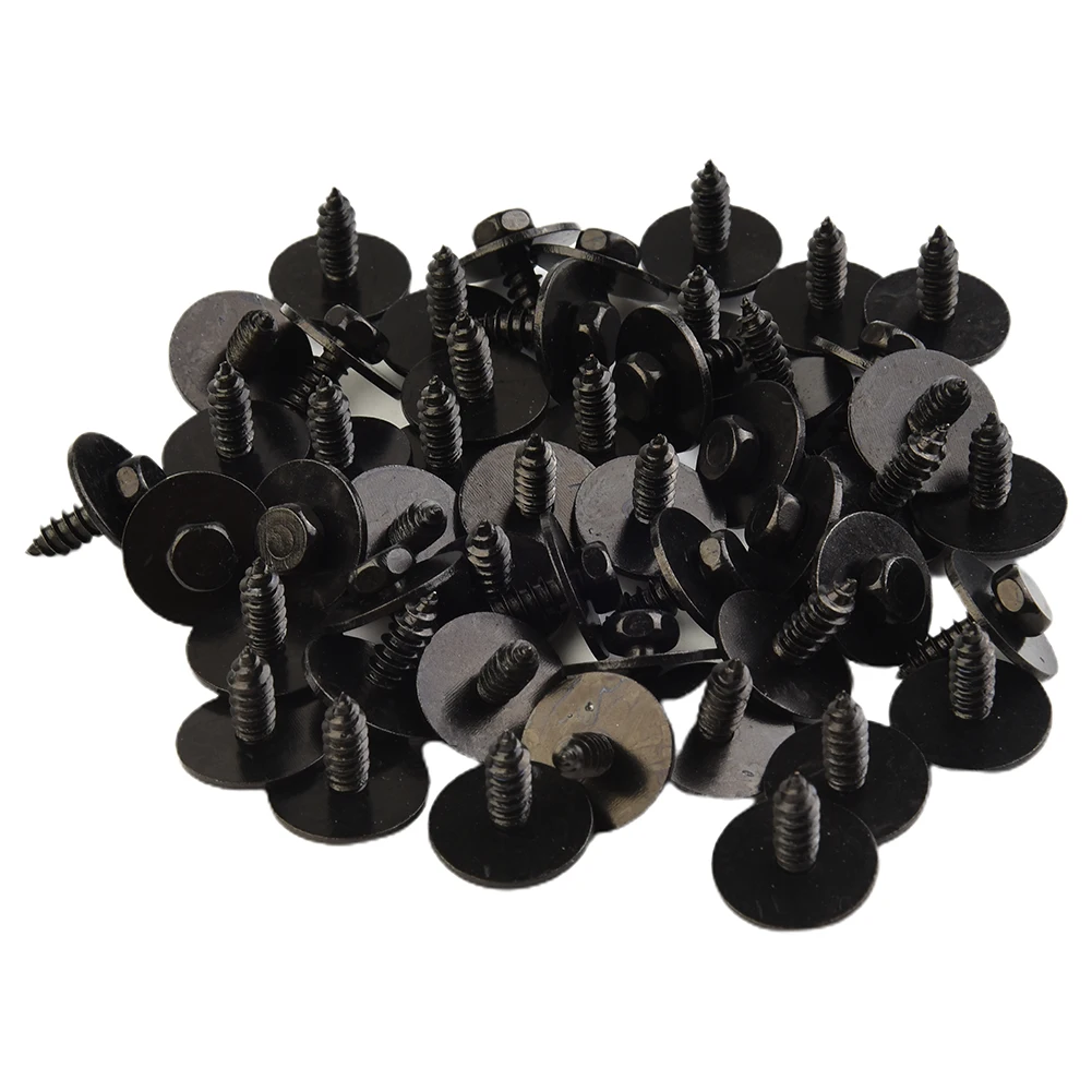 مجموعة حامل البراغي احصل على عبوةك المكونة من 50 قطعة متوافقة مع رقم الجزء لمكونات الغطاء لسيارات BMW 07147129160