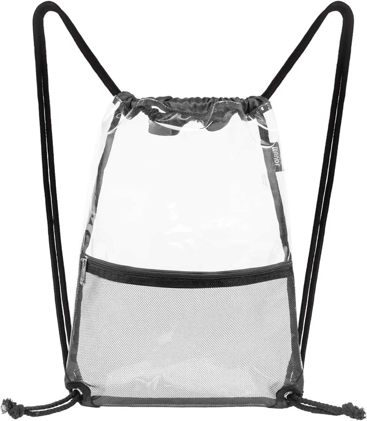 1-20PCS Clear Drawstring Bag Waterproof Transparent Toiletry Bag Drawstring Beach Bag Sports Dirty Clothes Storage Backpack