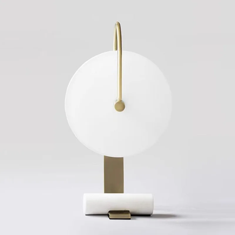 postmodern marble table lamp designer model room simple living room art study decoration bedroom bedside lamp