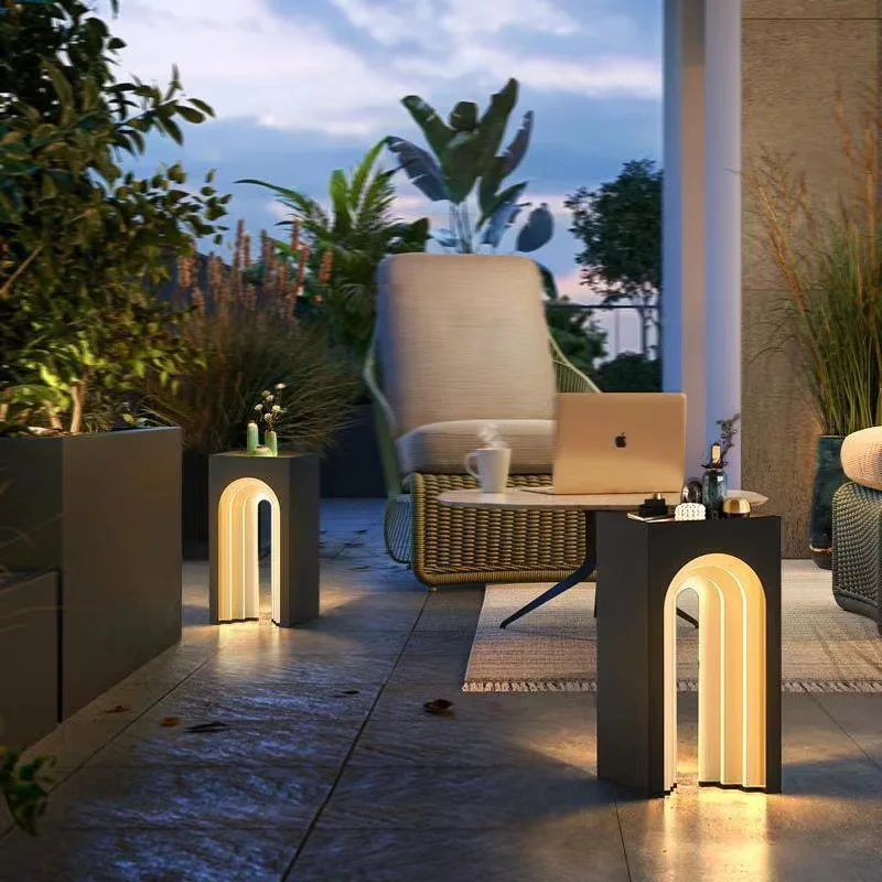 Garden Light Solar Outdoor Table Light Storage Table Light