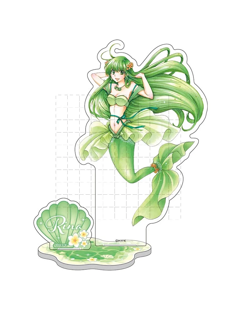 Anime Figure Mermaid Melody Pichi Pichi Pitch Acrylic Stand Cosplay Nanami Ruchia Lucia Hanon Hosho Model Plate Fans Gift Props