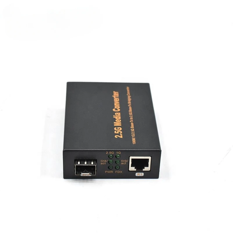 2.5G SFP Fiber Ethernet Media Converter to RJ45 SFP+ Media Converter