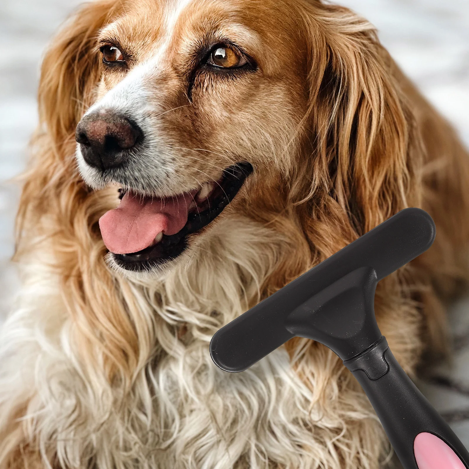 

Horse Grooming Brush Durable Metal Comb Rubber Handle Comfortable Grip Smooth Surface Effective Horse Hair Removal Tool Pet