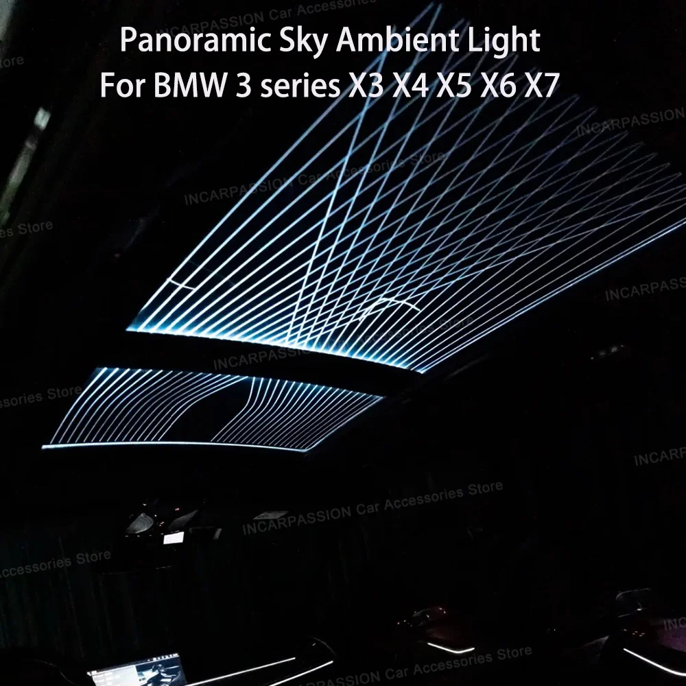 Sky Lounge Panoramic Ambient Light For BMW 3 7 Series X3 X4 X5 X6 X7 G20 G12 G01 G05 G06 G07, For BMW Roof Window Ambient Light