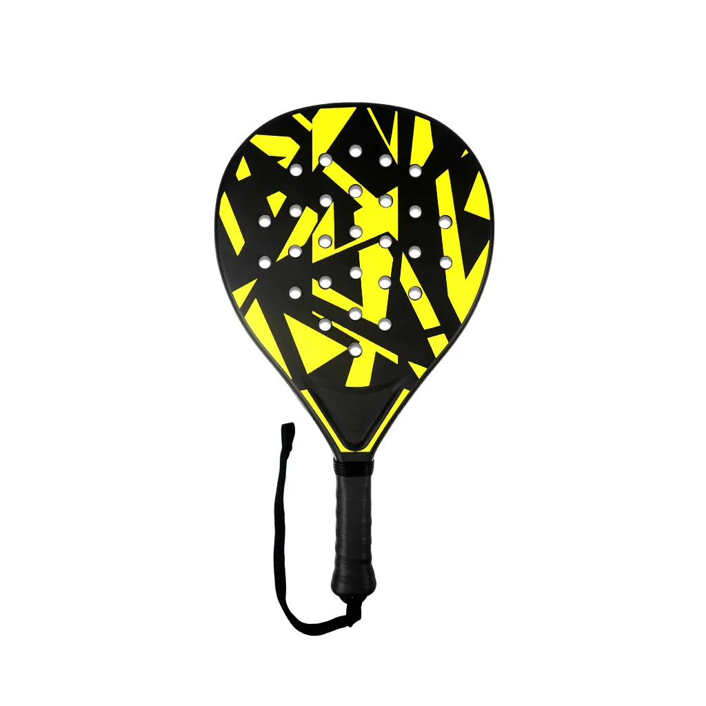 Padelracket met koolstofvezeloppervlak en EVA-geheugenschuimkern – Lichtgewicht, goed uitgebalanceerde padel voor beginners en gemiddeld