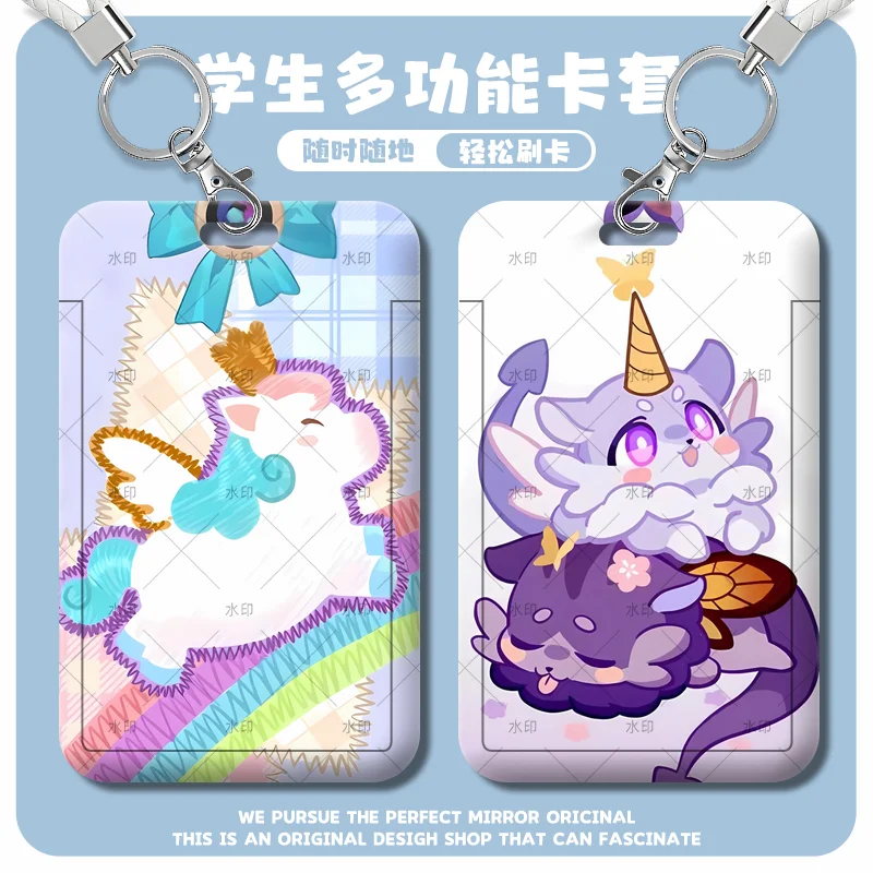Honkai:Star Rail Chrysos Heirs Exclusive Phone Case Pattern Business Retractable Credit Card Holders Bank ID Bus Card Cover Case
