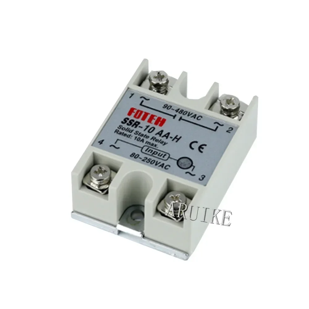 Solid State Relay SSR-10AA-H 8A Actually 80-250V AC TO 90-480V  SSR 10AA H    Resistance Regulator