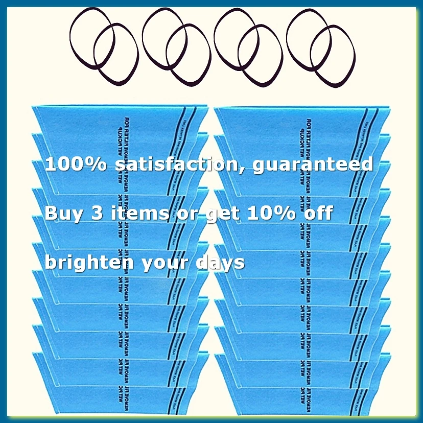 20pcs Wet Dry Vac Filter for Stinger 2.5 to 5 Gallon,for 9-38737 with 8 Retaining Bands