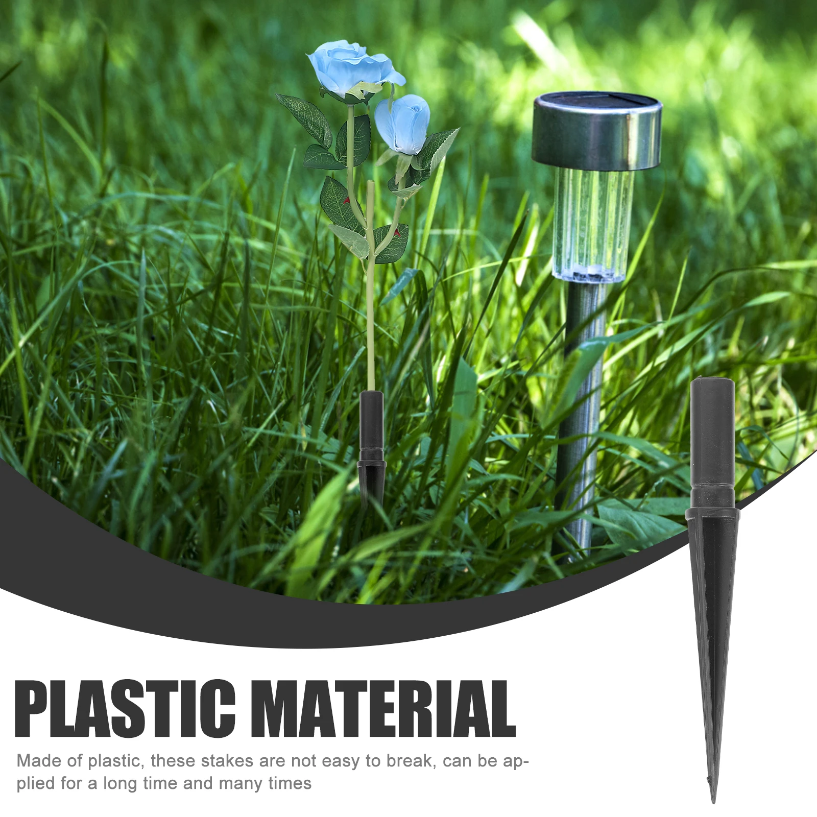 

Replacement Solar Light Stake Floor Lamp Accessories LED Plastic Stakes for Ground Garden Decorations Powered Lights