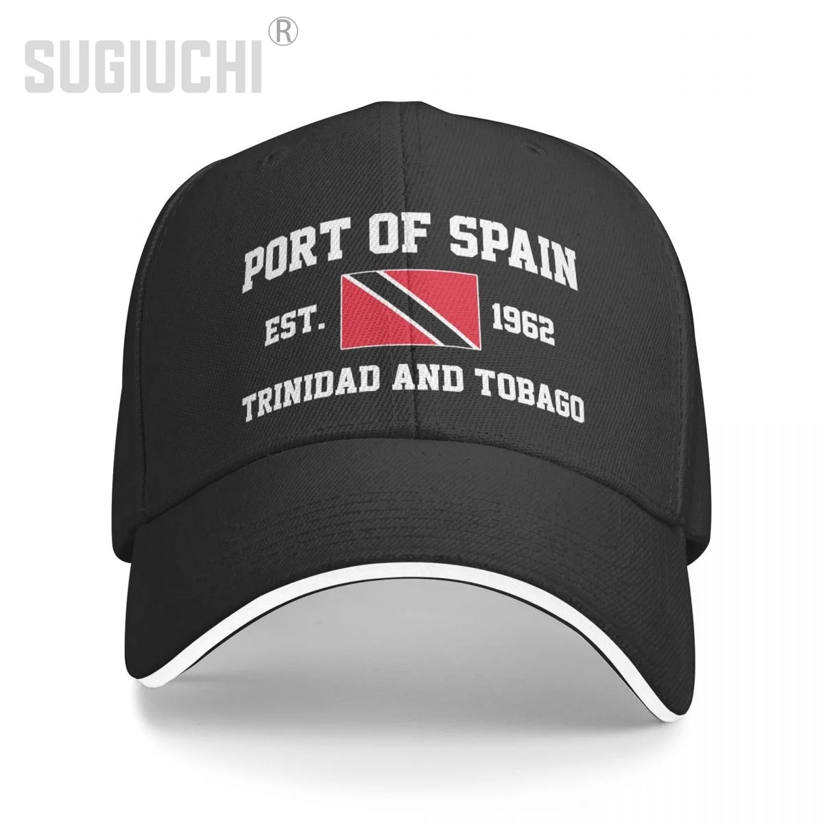 Baseball Cap Trinidad And Tobago EST.1962 Port Of Spain Capital Men Women Unisex Hip Hop Sandwich Caps Snapback Golf Hat Fishing