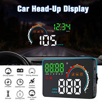 Geyiren Q5 New HUD Digital GPS Speedometer Car Head Up Display Clock Odometer Universal Windshield Projector Auto Accessories