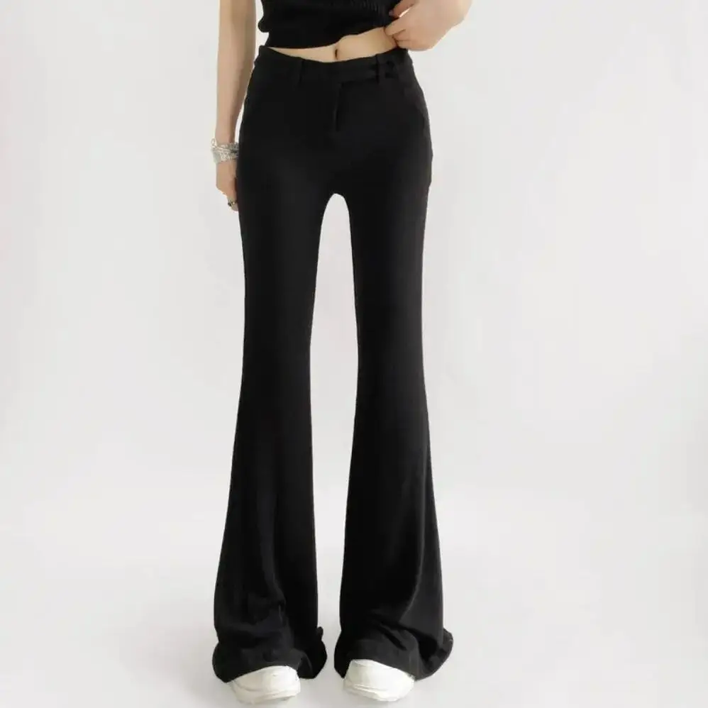 4 ألوان 2025 الأمريكية الرجعية الضلع محبوك تمتد حزمة الوركين مضيئة السراويل امرأة منخفضة الخصر سليم صالح بنطلون اليوغا أسفل البيج