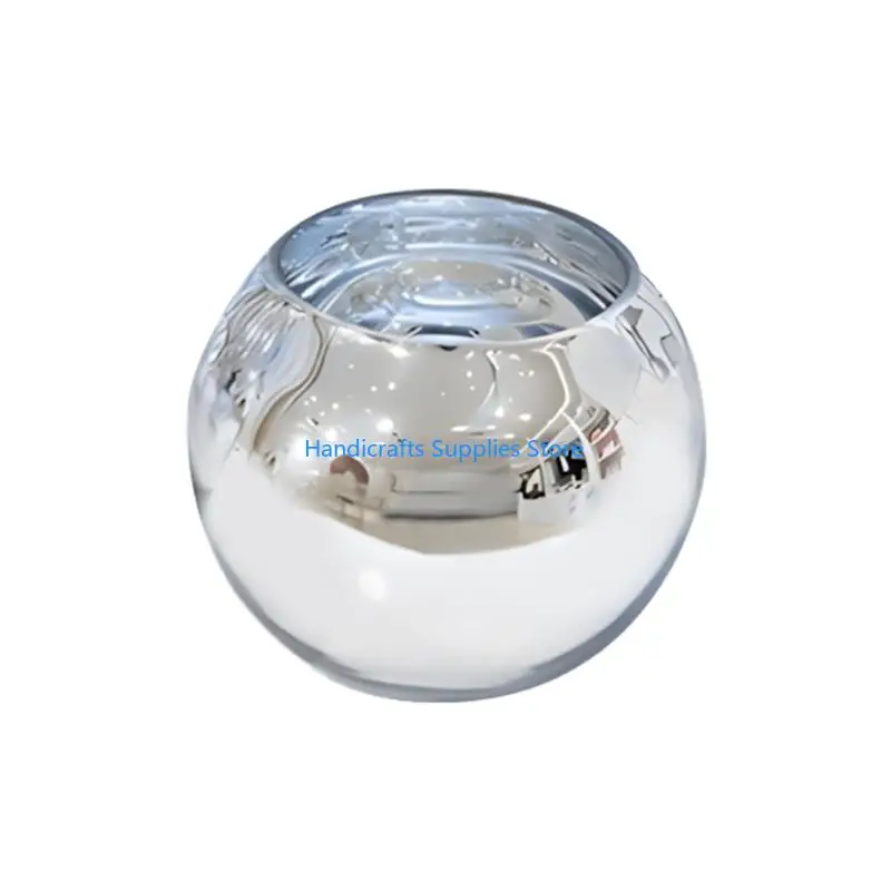 R1WA Current Glass Bubble With affixed Round Mirror Adds charm To Every Desk