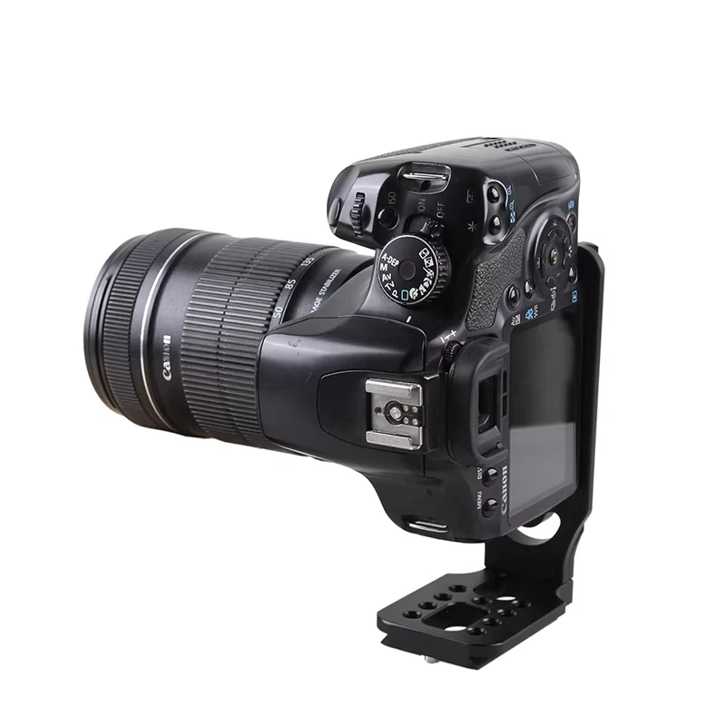 L130-50C Faltbare Universal-Kamera-L-Halterung Schnellwechsel-L-Platte 1/4 Zoll Schraube Kompatibel mit Arca Swiss Vertikale Videoaufnahmen