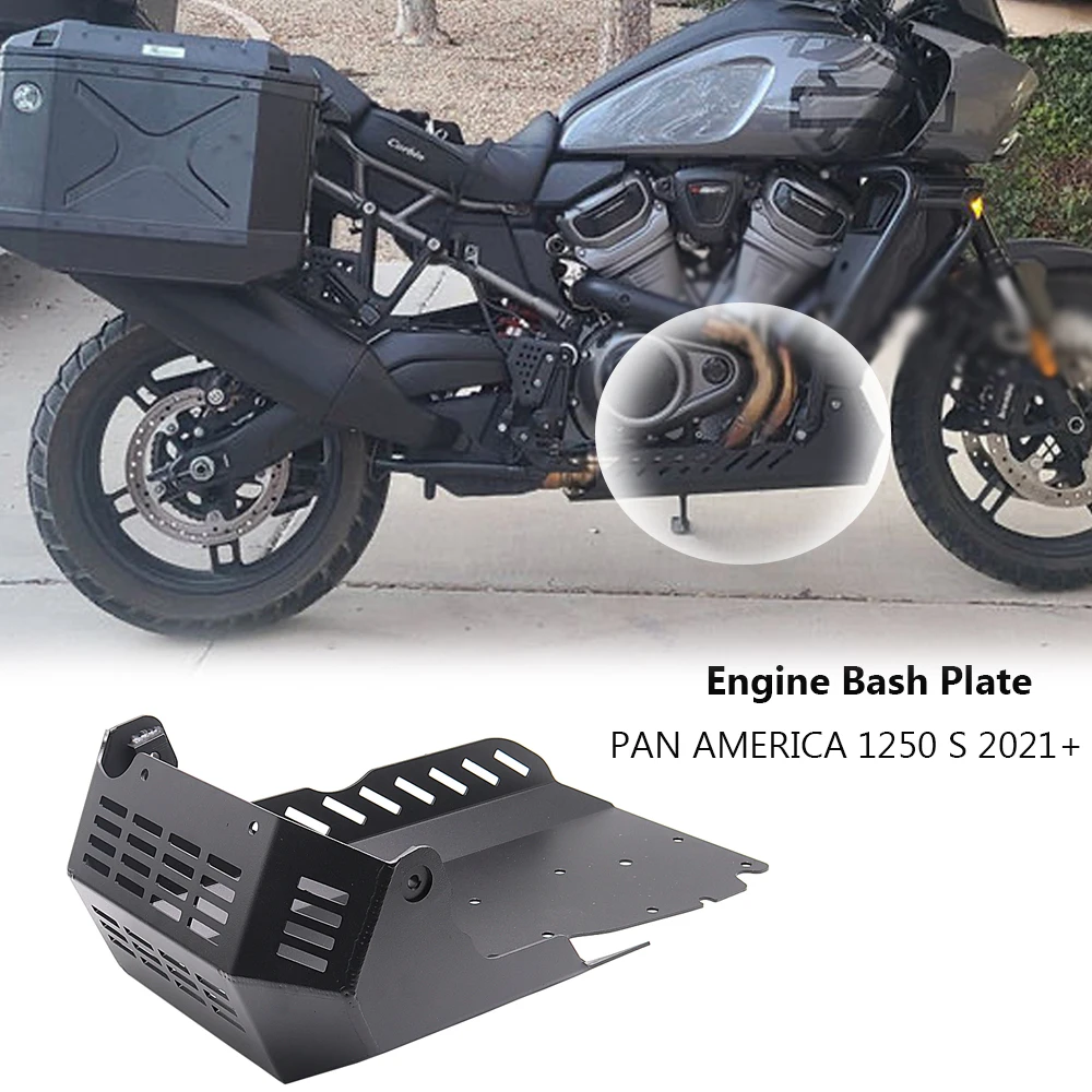 

Для Harley PAN AMERICA 1250 S PA1250 S RA1250 2021 2022 2023, аксессуары для мотоциклов, защита двигателя, защитная пластина, черный комплект