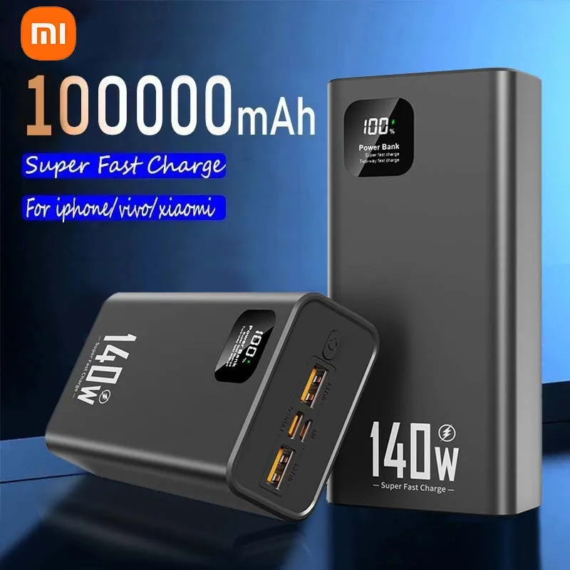 Xiaomi 200000mAh High Capacity Power Bank 120W PD 22.5W Super Fast Charging Portable Battery Charger for iPhone 17 16 15 Samsung