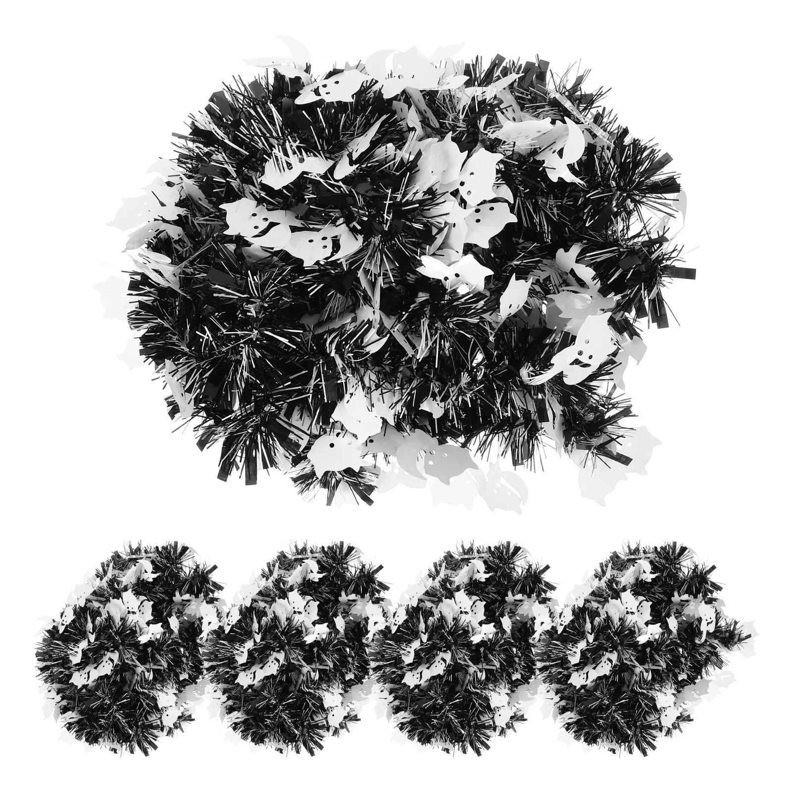 

5 Pcs Halloween Decorations Ghost Garland Bedroom Ribbon Streamer The Pet Hanging Festive Ornaments