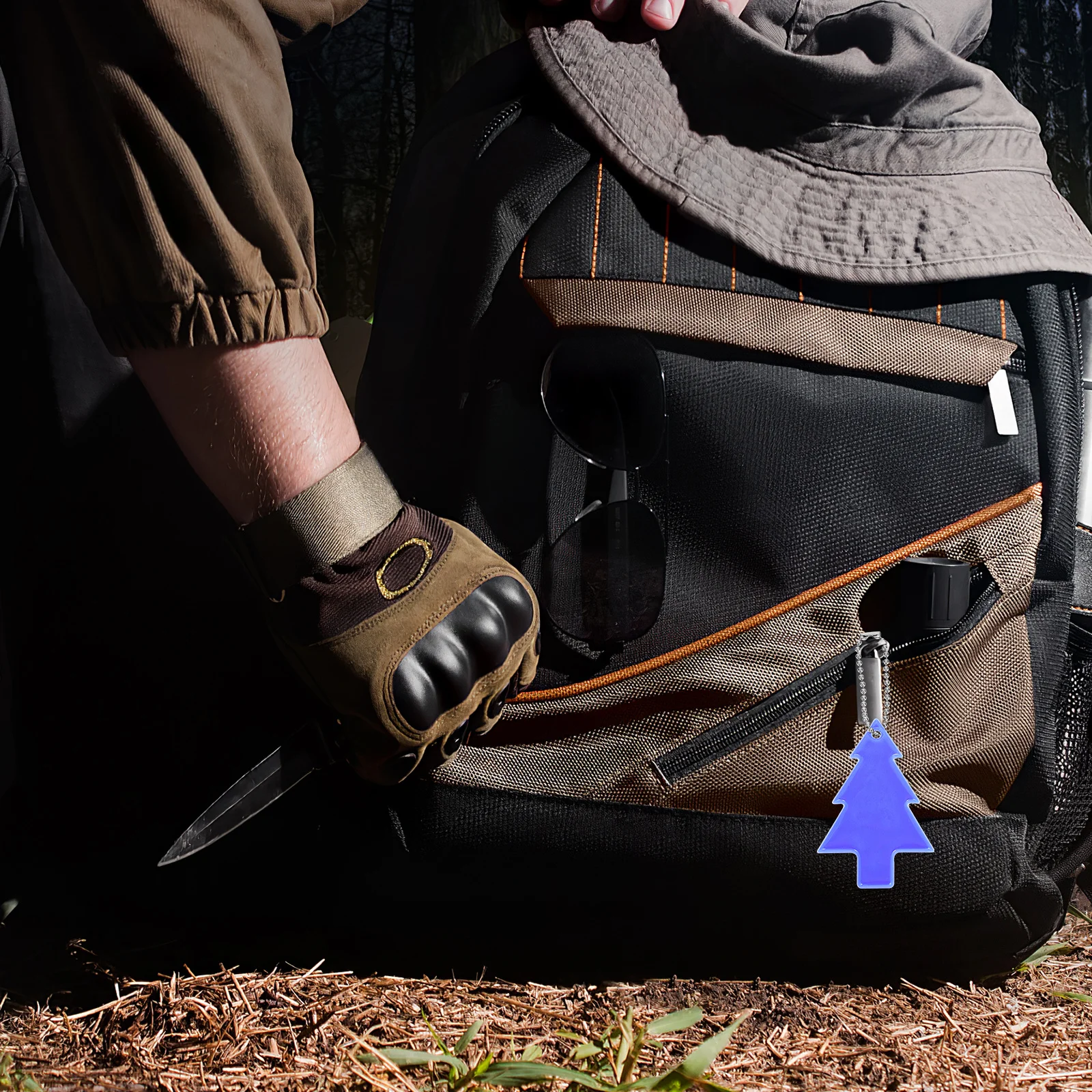 13 pcs Reflective Pendants Star Tree Shape For Keys Backpacks Handbags Night Safety Gear Lightweight Hanging Decorations Outdoor