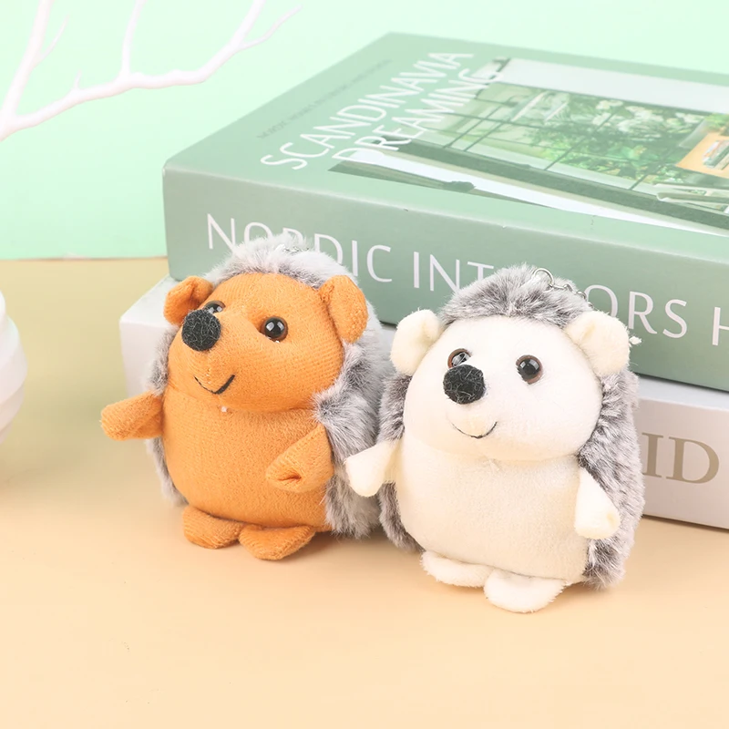 Cute Hedgehog Plush Toy Cartoon Animal Pendant Soft Stuffed Doll Keychain Backpack Car Bag Key Ring Decor Kid Gift