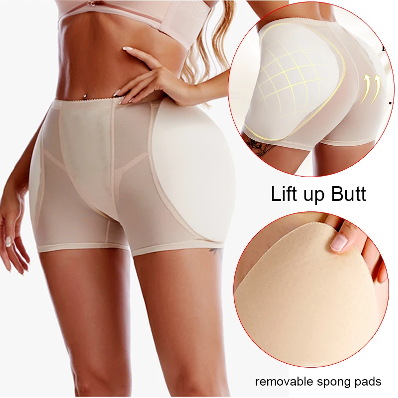 Big Ass Sponge Padded Panty Sexy Butt Lifter Fake Ass Booty Hip Enhancer Waist Trainer Control Panties Pads Buttocks Body Shaper