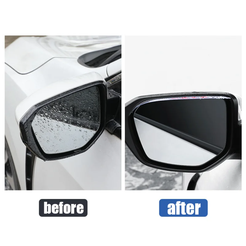 Transparent Car Rearview Mirror Rain Shield Clear Rain Visor Cover Rainy Day Safe Driving Rain Eyebrow Auto Mirror Accessories