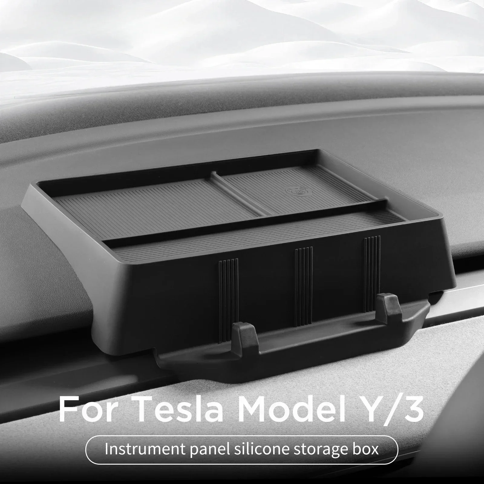 

Ящик для хранения приборной панели Tesla Model Y 2024, модель 3 2021-2023, органайзер для приборной панели, лоток для хранения, автомобильные аксессуары