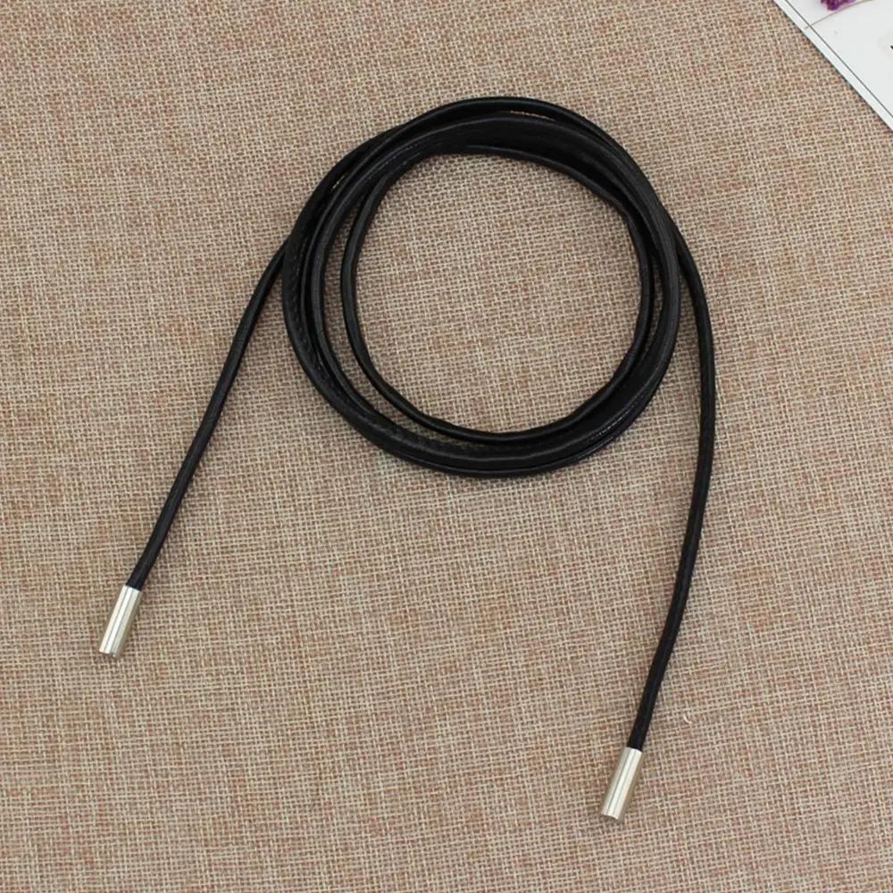 New Braided Leather Rope Thin Belt Simple Decorative Knotted  display picture 1