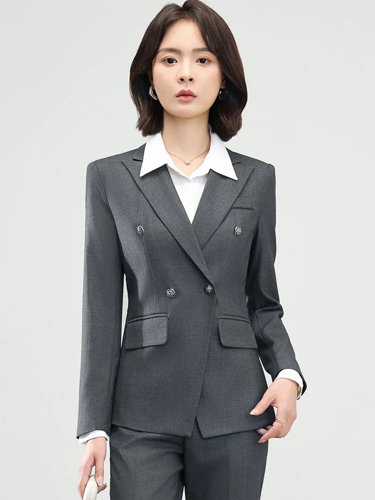 Women's professional business suits2025New plus-size women's formal interview suit with a high-end feel, blazer and workwear