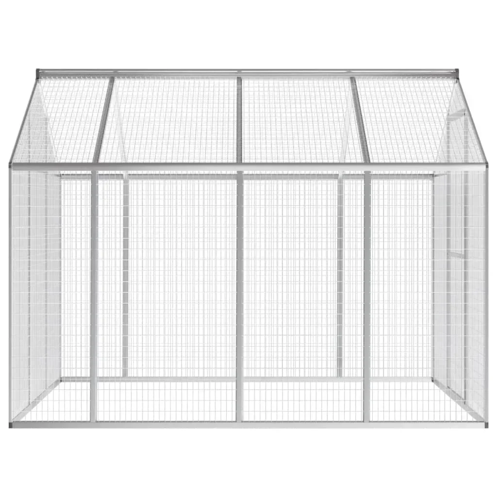 Outdoor aluminum aviary versatile bird home aluminum construction easy assembly  178x242x192 cm / 178x122x194 cm