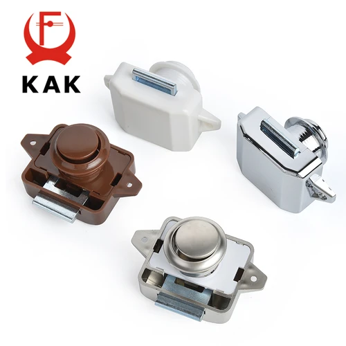 Imagen 2 del producto KAK 20 piezas RV cerradura de empuje para Camper coche RV yate cerraduras de empuje muebles gabinete cerradura de puerta Hardware cerradura de cajón de seguridad para niños