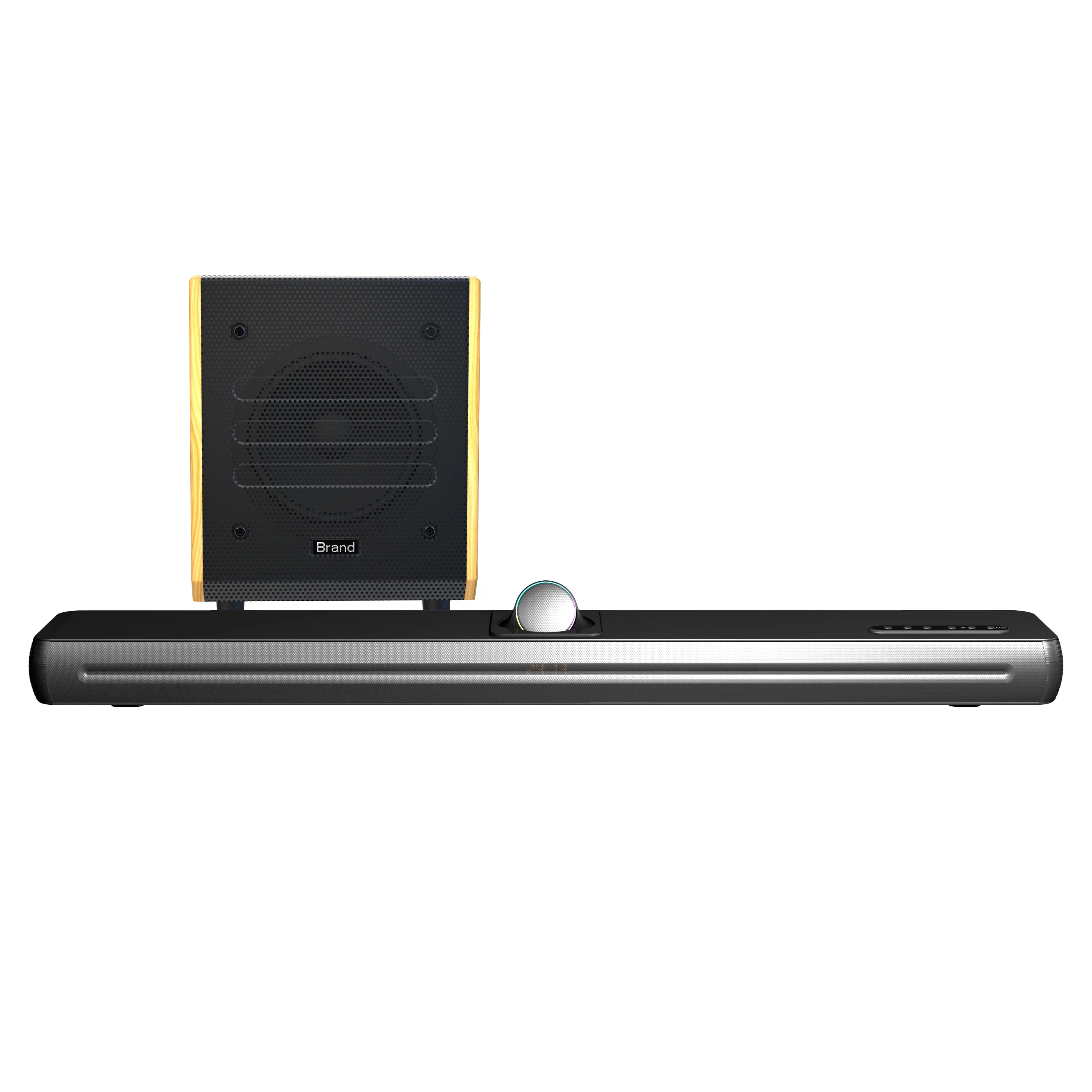 

2.1-канальная Bluetooth-система домашнего кинотеатра с независимым деревянным сабвуфером и пультом дистанционного управления для телевизора и использования в помещении