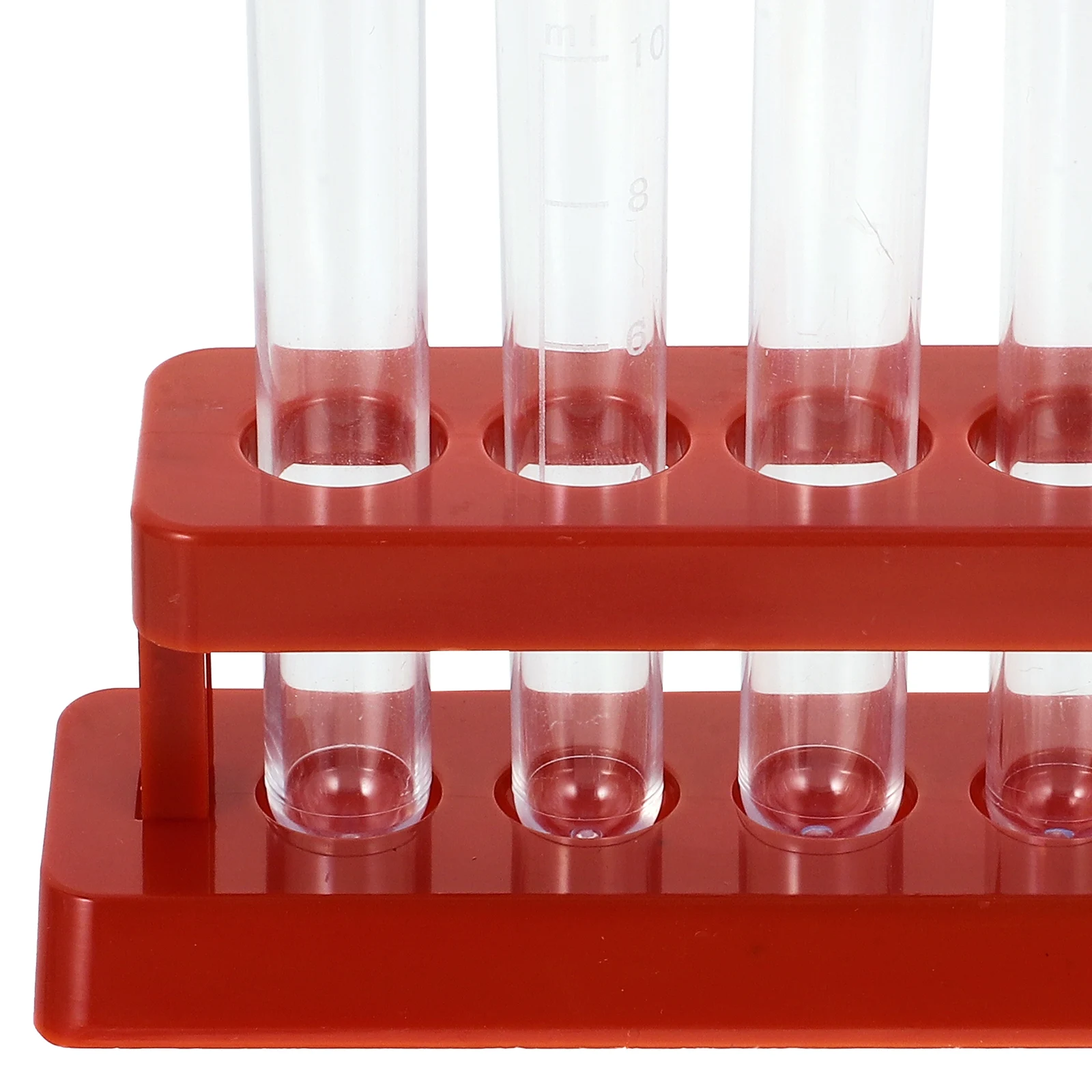 

5 Pcs Clear Plastic Test Tubes Rack Set Leak Proof Transparent Science Experiment Storage Tubes for Liquids