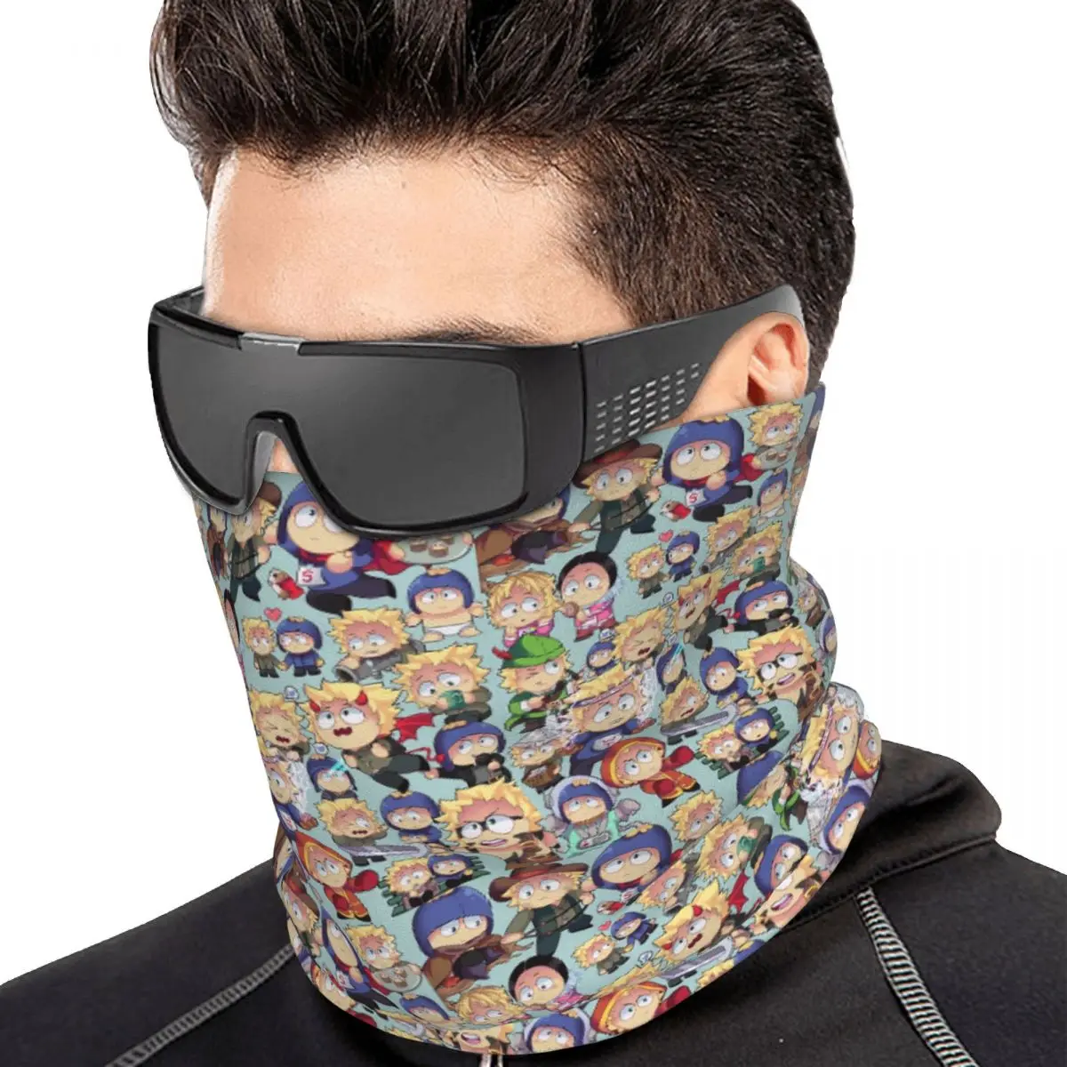 South Park- Tweek X Craig Collage Bandana Neck Gaiter Printed Wrap Scarf Cycling Cycling Scarf For Men Women Adult Winter