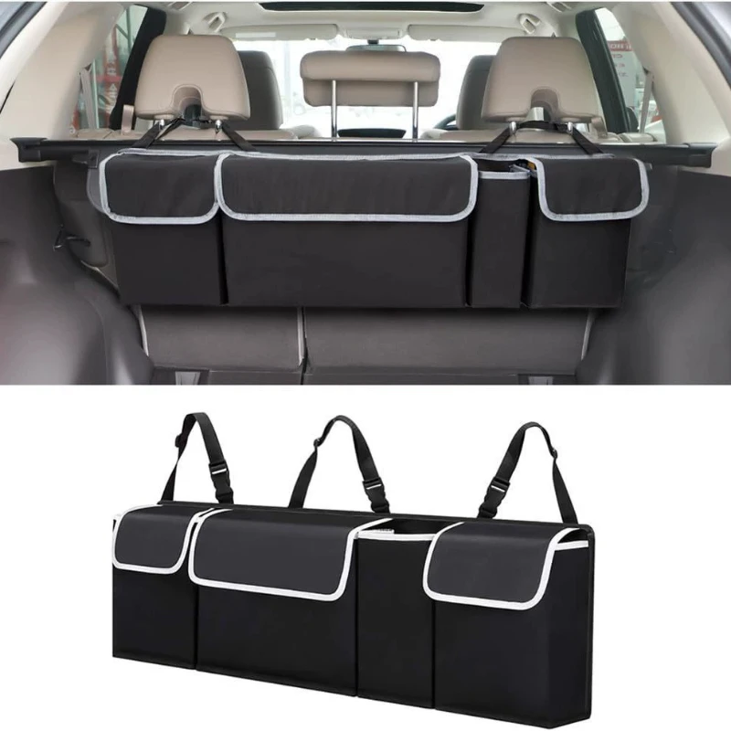 

Versatile Oxford Cloth Car Trunk Storage Bag Rear Seat Back Hanging Vehicle Organizer Box for Automobile Interior
