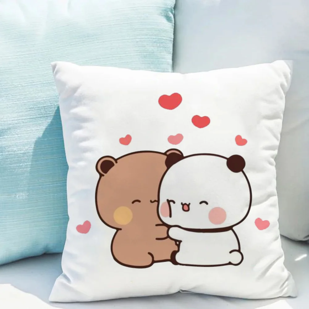 BUBU DUDU Pillows for Sofa Cover Cushion Covers Pillowcase 45x45 Anime Malbon Tiki Silk Natural 100℅ Jujutsu Kaisen Pilow Cases