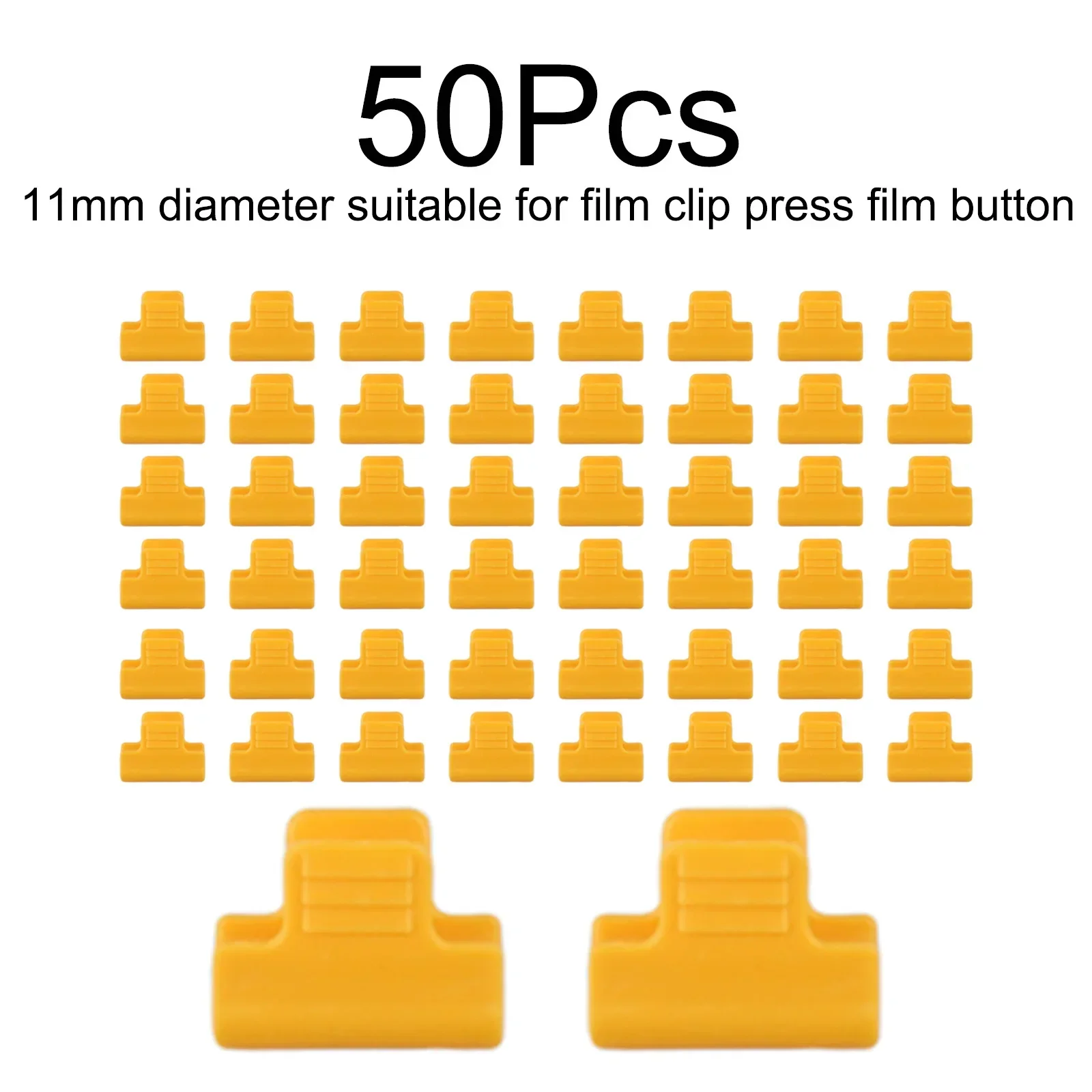 

Greenhouse Lamp Greenhouse Clamp Resistance 50Pcs Orange Film Clips Plastic Greenhouse Clamp Plant Care Accessories
