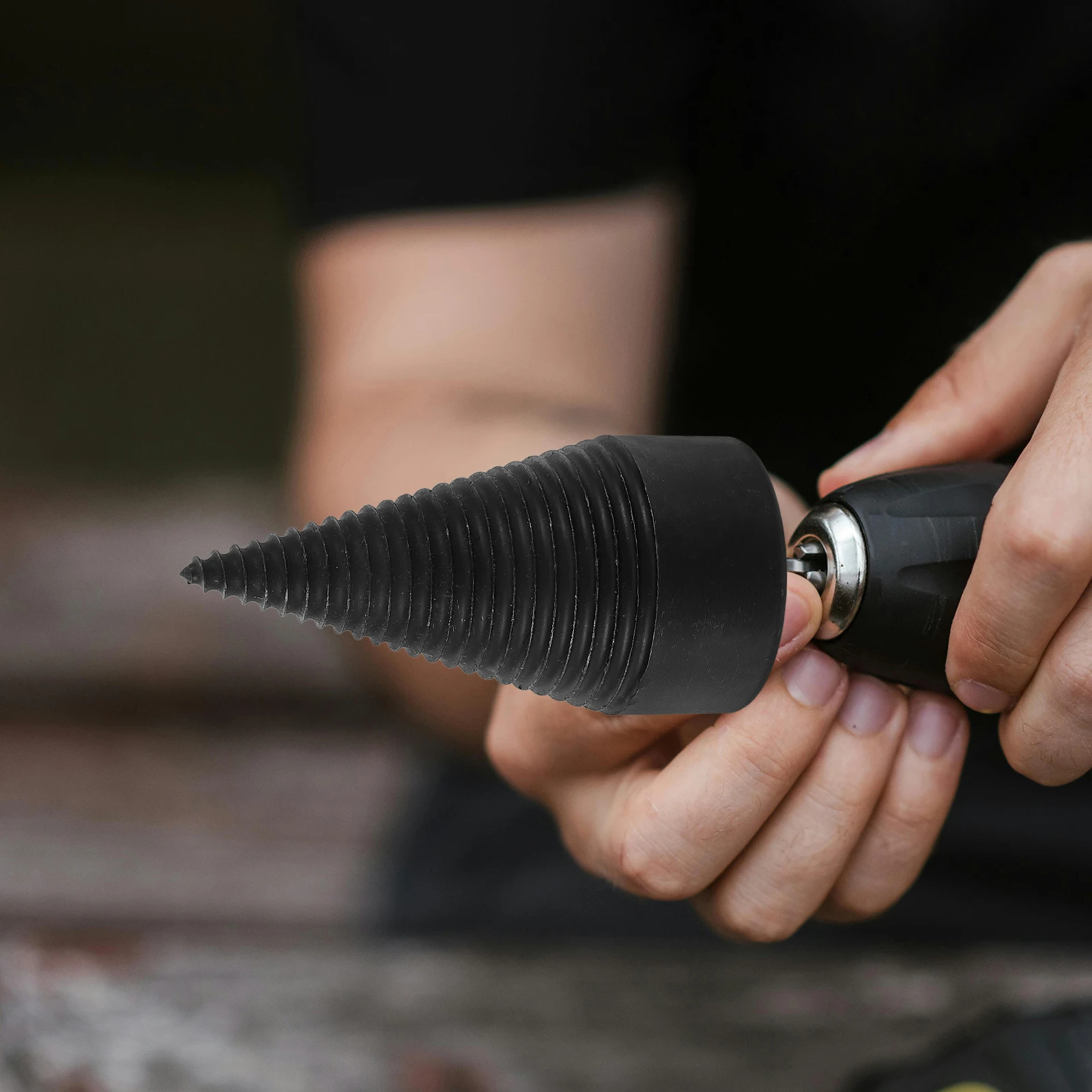 

Multipurpose Firewood Drill Bit Set Heavy Duty Removable Log Splitter for Electric Drill Kindling Wood Splitting Tool