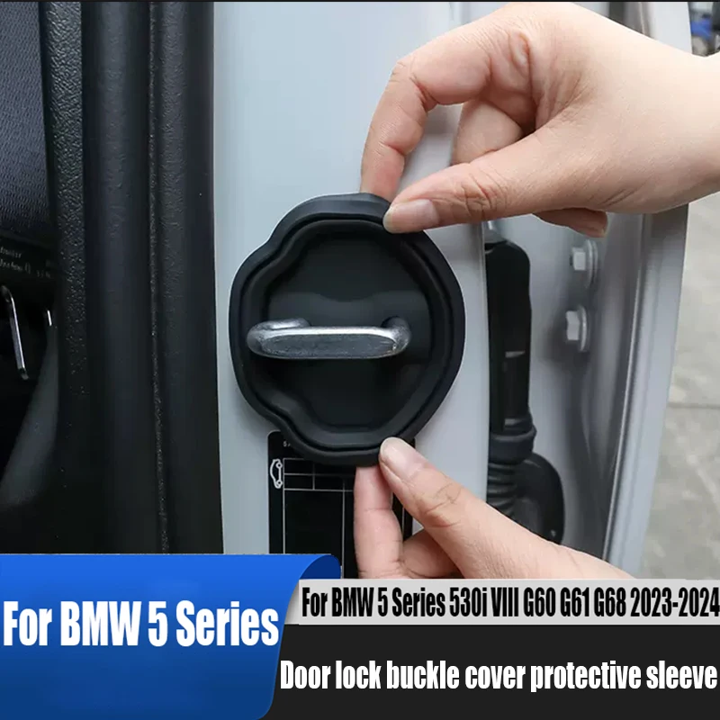 

Door lock buckle protective sleeve rust proof automotive interior products For BMW 5 Series 530i VIII G60 G61 G68 2023 2024