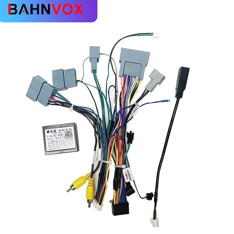16pin Android Car Radio wiring Harness Power Cable Adapter Canbus Box For HONDA FIT JAZZ JADE VEZEL ODYSSEY ELYSION HRV XR-V