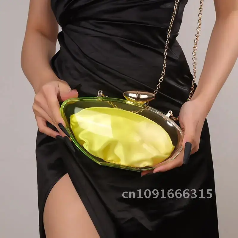 Shoulder Bag Hangbags Clutch Crossbody Evening Vip Luxury Women Bags Women Bags Wedding Liner For 2024 Trend Transparent Chain