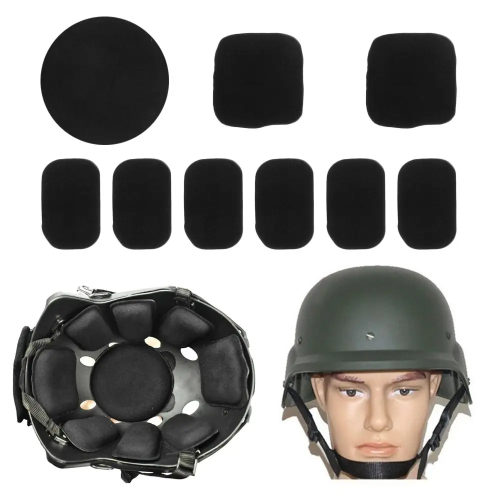 Helmet Padding Kits Mixed Size Sealed Sponge Replacement Motorcycle Bicycle Cycling Universal Foam Protection Pads Set