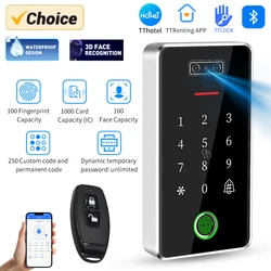 TTlock TThotel App Biometric 3D Face Recognition Electronic Fingerprint, RFID Card,Password, Smart Door Lock Digital Code Keypad