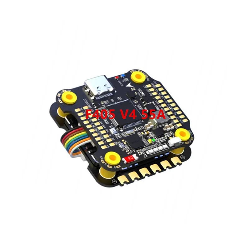 F405 V4 55A / 60A Stack/Flytower 30.5x30.5MM ICM42688P 55A 60A BLHeli-S ESC Dshot300/600 3-6S For FPV Racing CarParts