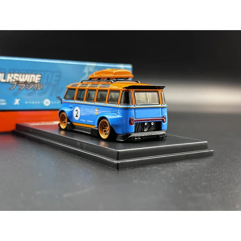 Modelo de coche de aleación de gran Gulf, regalo, Inspire 1:64, Kombi T1, Volkswide Gulf